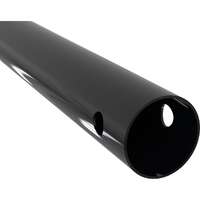 2 m Pole 38 mm 2 Hole Black (RAL9005)